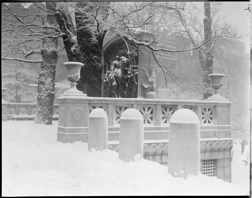 Winter scene Boston, MA