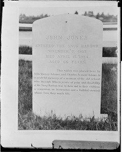 John Jones grave at Snug Harbor, Quincy