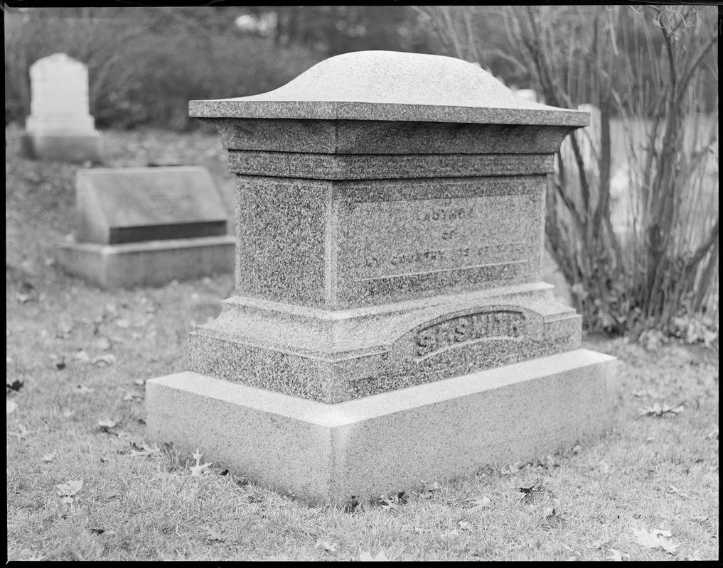 Grave of Samuel F. Smith in Newton Center cemetery