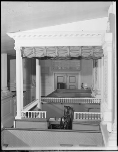 Governor's Pew, King's Chapel. This is one of the historic places in Boston.