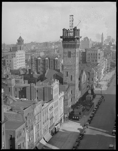 New Old South Tower project: Tower coming down