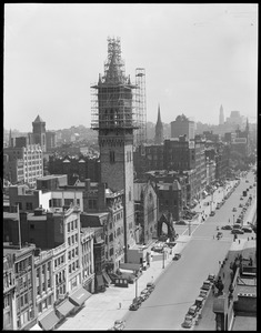 New Old South Church Tower project from Hotel Lenox