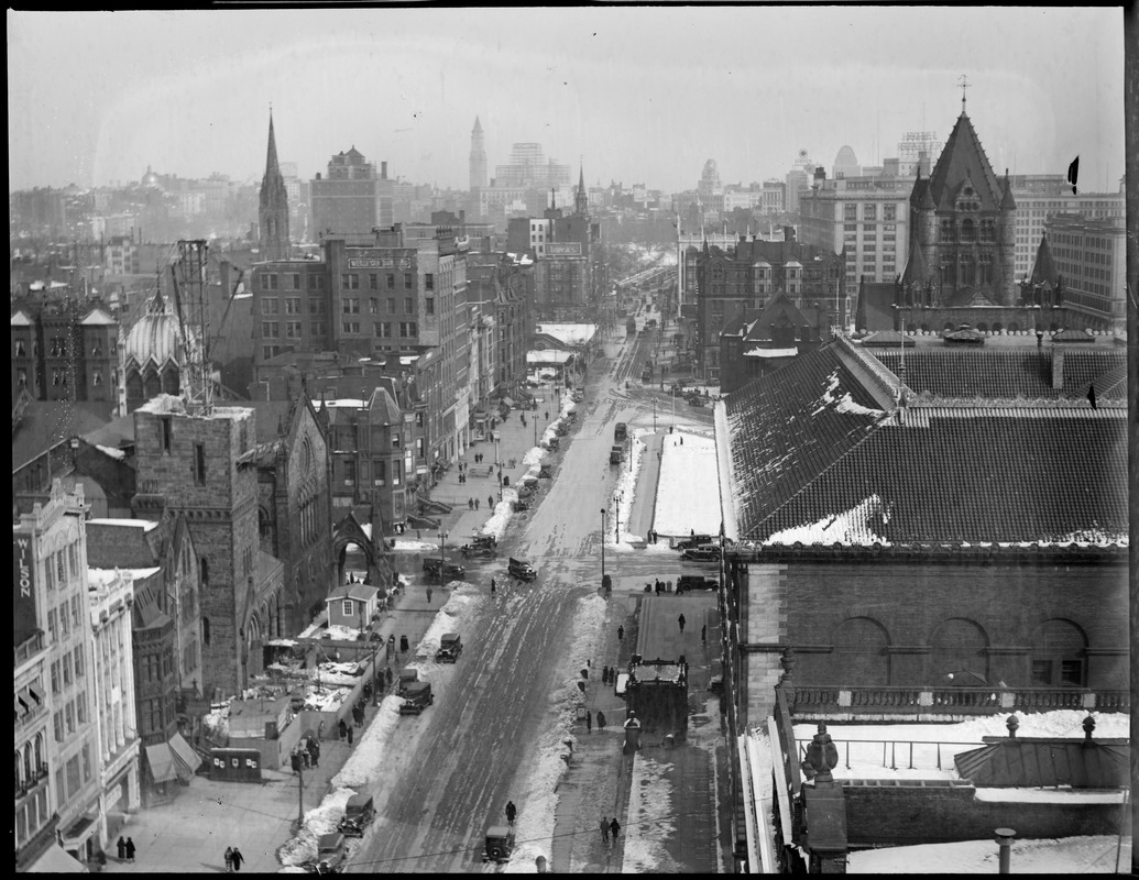 New Old South Church Tower comes down