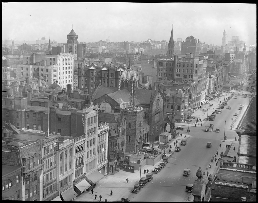 New Old South Church Tower coming down