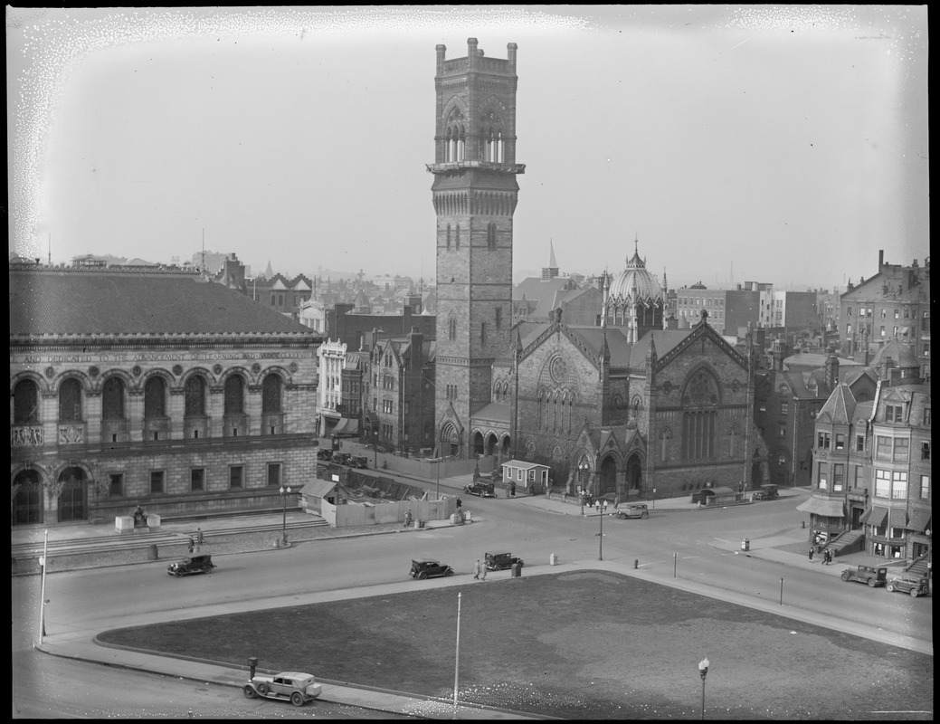 New Old South Church Tower being razed as it is leaning