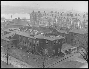 Harvard locker room destroyed by fire at night