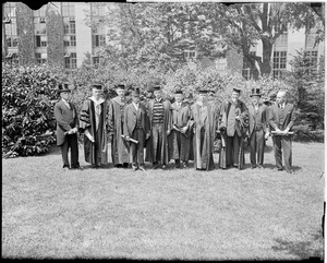 Honorary degree recipients at Harvard including Pres. Emeritus Lowell