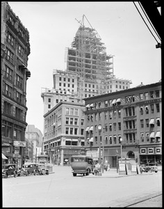 United Shoe Machinery Building, Federal St., under construction