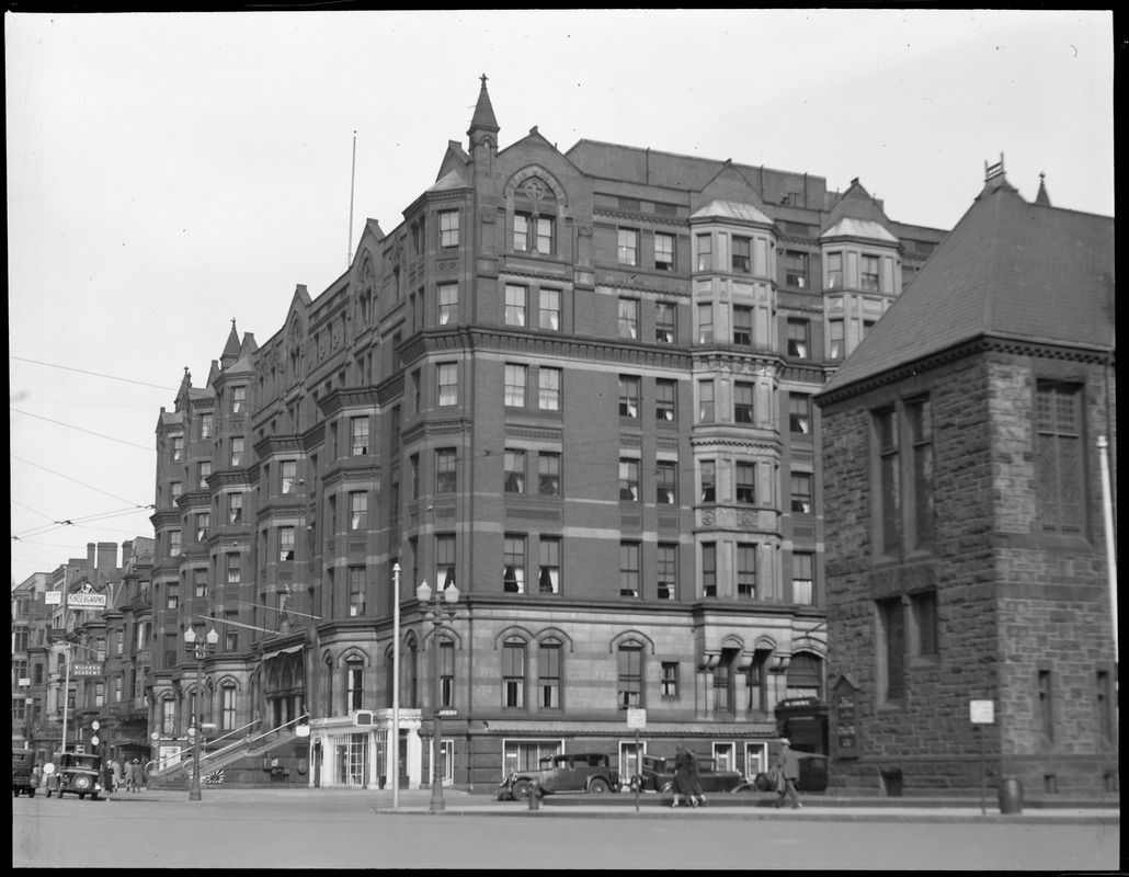 Last picture of Hotel Brunswick, Boylston St., before demolition