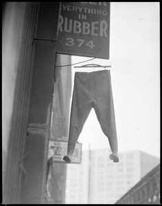 Rubber hip waders advertised at 374 Atlantic Ave.