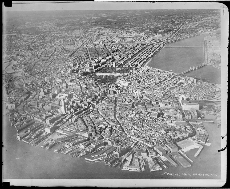 Fairchild aerial view of Boston
