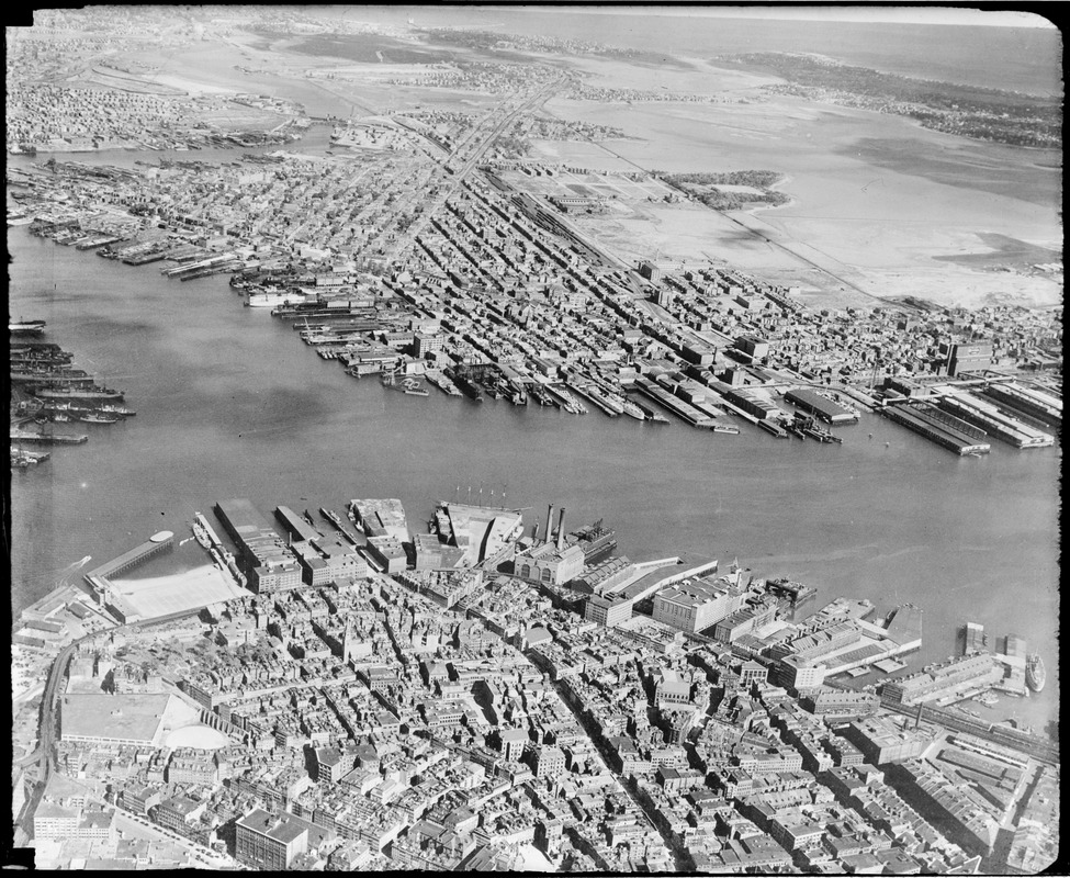 Harbor showing North End and East Boston