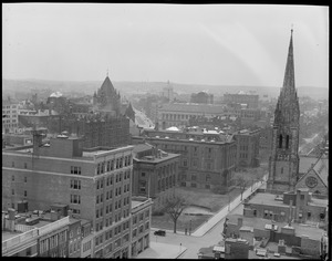 View of Copley Square area from Ritz-Carlton
