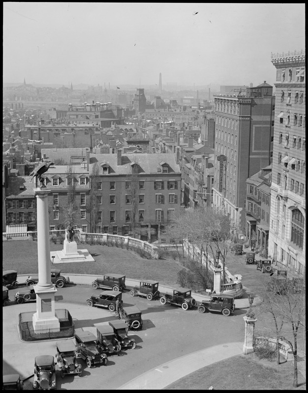 West End, Charlestown, and Bunker Hill Monument from State House
