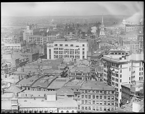 State House and Park St. Church form United Shoe Machinery Building