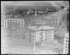 State House and Park St. Church form United Shoe Machinery Building