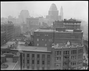 Skyline from Kneeland St. and Atlantic Ave.