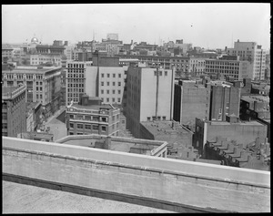 Rooftop view "skyscrapers" toward State House