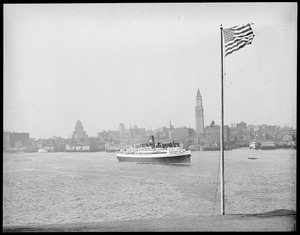 Skyline from East Boston eastern steamer Yarmouth