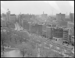 View toward Boylston St. and Tremont St. from Ritz-Carlton