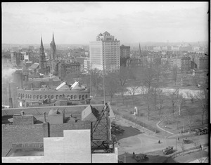 Toward Hotel Ritz-Carlton from Walker Building on Boylston St.