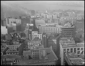 Toward the State House and Beacon Hill from Custom House Tower