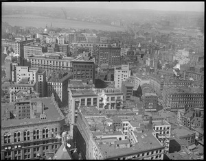 Toward State House from Custom House Tower