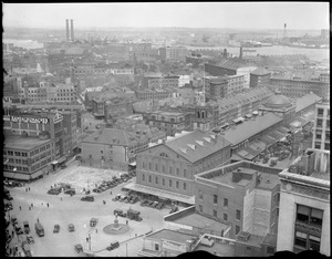 Looking east from Ames Building toward Faneuil Hall