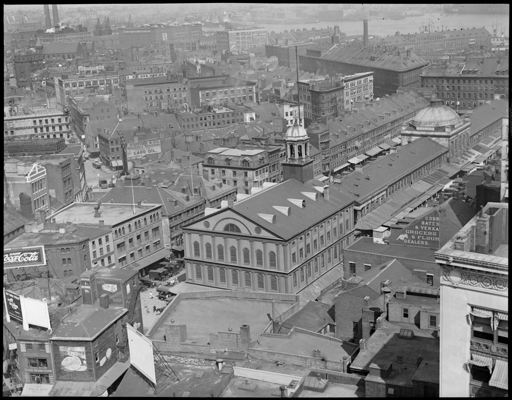 Faneuil Hall and Quincy Market from Ames Building