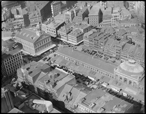Faneuil Hall, the Cradle of Liberty, from the Custom House Tower
