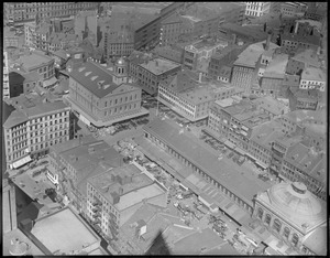 Faneuil Hall from Custom House Tower, looking northwest