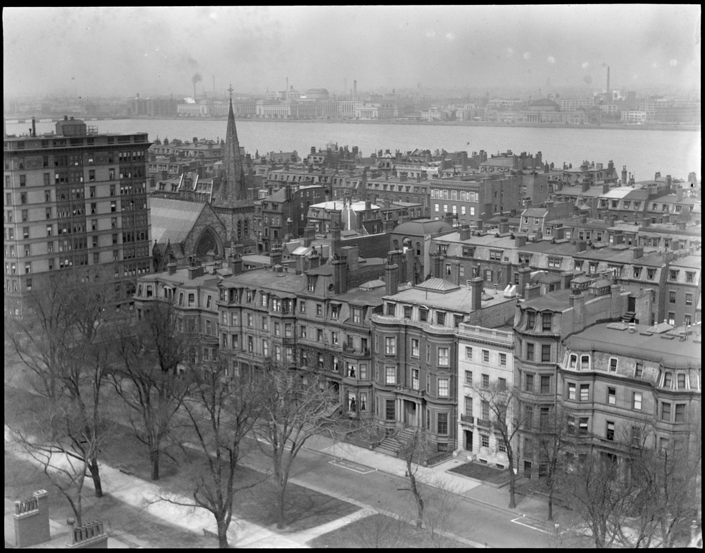 Back Bay district from RitzCarlton Digital Commonwealth