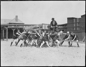 Bozo and his bathing girls at "L" Street beach, South Boston