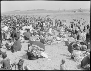 Beach crowd at City Point, South Boston