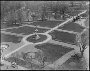Public Garden and Washington statue from Ritz-Carlton Hotel