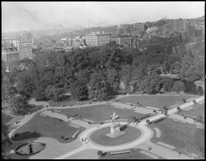 Public Garden and Beacon Street from Hotel Ritz-Carlton