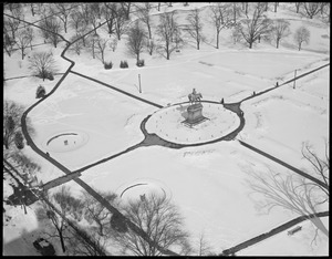 Public Garden in snow from Ritz-Carlton