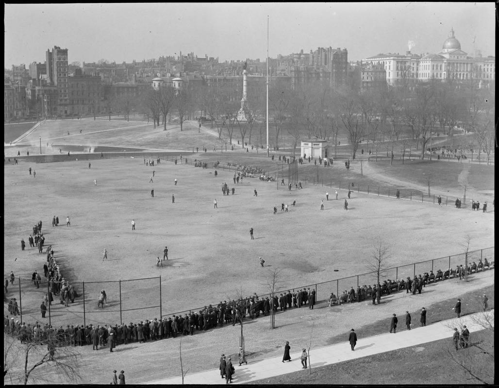Ball field, Boston Common