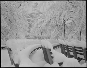 Snow scene (Herald Traveler sign visible)