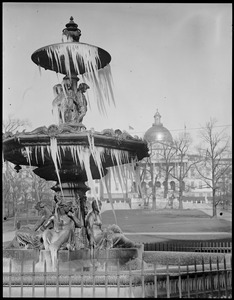 Frozen fountain, Boston Common