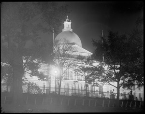 State House at night