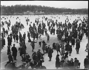 Skating crowd, Jamaica Pond