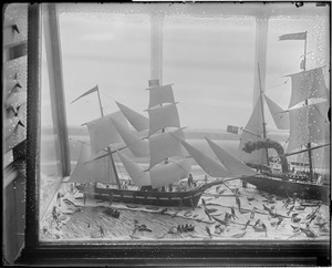 Old State House miniature whaling scene