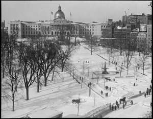 State House - Boston in wintertime