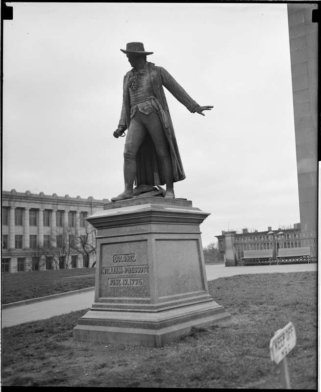 Col. William Prescott statue disarmed in Charlestown