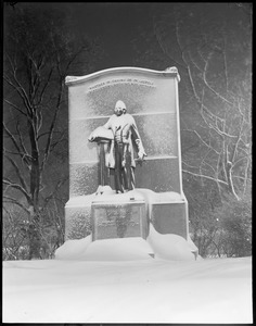 Public Garden - Wendell Phillips statue at night