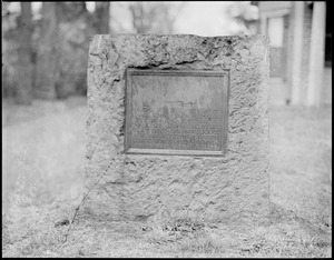 Memorial plaque, author of the hymn Americans first sang in public at Boston, Mass.