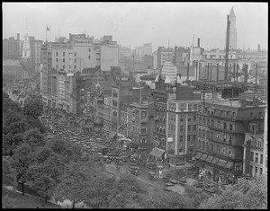 Tremont St., downtown Boston, Bird's eye (aerial)