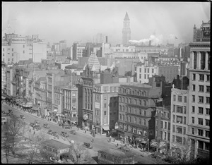 Tremont Street from the Walker Building on Boylston Street