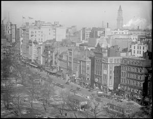 Tremont St. from the top of the Walker Building on Boylston